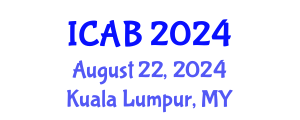 International Conference on Advances in Biology (ICAB) August 22, 2024 - Kuala Lumpur, Malaysia