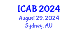 International Conference on Advances in Biology (ICAB) August 29, 2024 - Sydney, Australia