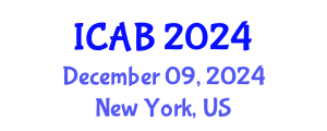 International Conference on Advances in Biology (ICAB) December 09, 2024 - New York, United States