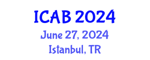 International Conference on Advances in Biology (ICAB) June 27, 2024 - Istanbul, Turkey