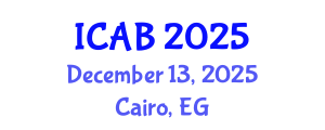 International Conference on Advances in Biology (ICAB) December 13, 2025 - Cairo, Egypt