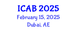 International Conference on Advances in Biology (ICAB) February 15, 2025 - Dubai, United Arab Emirates