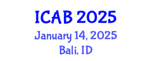 International Conference on Advances in Biology (ICAB) January 14, 2025 - Bali, Indonesia
