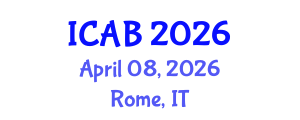 International Conference on Advances in Biology (ICAB) April 08, 2026 - Rome, Italy