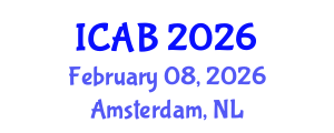 International Conference on Advances in Biology (ICAB) February 08, 2026 - Amsterdam, Netherlands