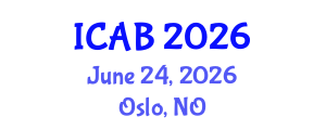 International Conference on Advances in Biology (ICAB) June 24, 2026 - Oslo, Norway