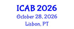 International Conference on Advances in Biology (ICAB) October 28, 2026 - Lisbon, Portugal