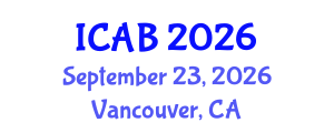 International Conference on Advances in Biology (ICAB) September 23, 2026 - Vancouver, Canada