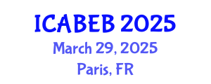 International Conference on Advances in Biomedical Engineering and Bioinformatics (ICABEB) March 29, 2025 - Paris, France