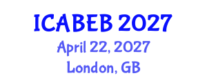 International Conference on Advances in Biomedical Engineering and Bioinformatics (ICABEB) April 22, 2027 - London, United Kingdom International Conference on Advances in Biomedical Engineering and Bioinformatics (ICABEB) April 22, 2027 - London, United Kingdom