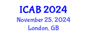 International Conference on Advances in Biotechnology (ICAB) November 25, 2024 - London, United Kingdom