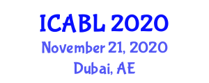 International Conference on Advances in Business and Law (ICABL) November 21, 2020 - Dubai, United Arab Emirates