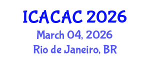 International Conference on Advances in Chemistry and Applied Chemistry (ICACAC) March 04, 2026 - Rio de Janeiro, Brazil