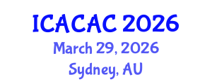 International Conference on Advances in Chemistry and Applied Chemistry (ICACAC) March 29, 2026 - Sydney, Australia