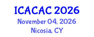 International Conference on Advances in Chemistry and Applied Chemistry (ICACAC) November 04, 2026 - Nicosia, Cyprus International Conference on Advances in Chemistry and Applied Chemistry (ICACAC) November 04, 2026 - Nicosia, Cyprus