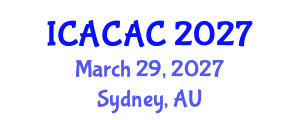 International Conference on Advances in Chemistry and Applied Chemistry (ICACAC) March 29, 2027 - Sydney, Australia International Conference on Advances in Chemistry and Applied Chemistry (ICACAC) March 29, 2027 - Sydney, Australia