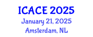International Conference on Advances in Civil Engineering (ICACE) January 21, 2025 - Amsterdam, Netherlands
