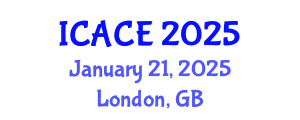 International Conference on Advances in Civil Engineering (ICACE) January 21, 2025 - London, United Kingdom