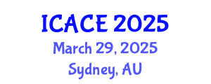 International Conference on Advances in Civil Engineering (ICACE) March 29, 2025 - Sydney, Australia