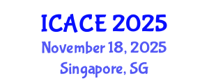 International Conference on Advances in Civil Engineering (ICACE) November 18, 2025 - Singapore, Singapore