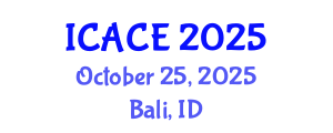 International Conference on Advances in Civil Engineering (ICACE) October 25, 2025 - Bali, Indonesia