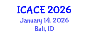 International Conference on Advances in Civil Engineering (ICACE) January 14, 2026 - Bali, Indonesia