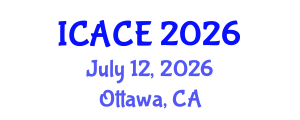 International Conference on Advances in Civil Engineering (ICACE) July 12, 2026 - Ottawa, Canada