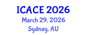 International Conference on Advances in Civil Engineering (ICACE) March 29, 2026 - Sydney, Australia