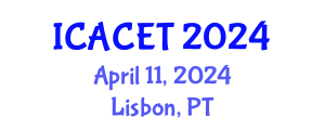 International Conference on Advances in Computer Engineering and Technology (ICACET) April 11, 2024 - Lisbon, Portugal