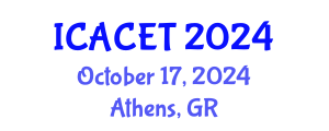 International Conference on Advances in Computer Engineering and Technology (ICACET) October 17, 2024 - Athens, Greece