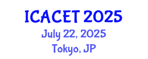 International Conference on Advances in Computer Engineering and Technology (ICACET) July 22, 2025 - Tokyo, Japan
