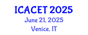 International Conference on Advances in Computer Engineering and Technology (ICACET) June 21, 2025 - Venice, Italy