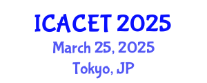 International Conference on Advances in Computer Engineering and Technology (ICACET) March 25, 2025 - Tokyo, Japan