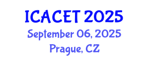 International Conference on Advances in Computer Engineering and Technology (ICACET) September 06, 2025 - Prague, Czechia