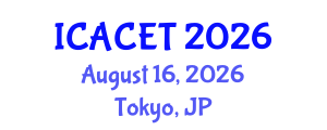 International Conference on Advances in Computer Engineering and Technology (ICACET) August 16, 2026 - Tokyo, Japan