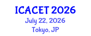 International Conference on Advances in Computer Engineering and Technology (ICACET) July 22, 2026 - Tokyo, Japan