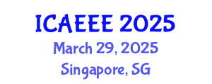International Conference on Advances in Electrochemistry and Electrochemical Engineering (ICAEEE) March 29, 2025 - Singapore, Singapore