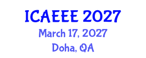 International Conference on Advances in Electrochemistry and Electrochemical Engineering (ICAEEE) March 17, 2027 - Doha, Qatar