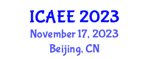 International Conference on Advances in Electronics Engineering (ICAEE) November 17, 2023 - Beijing, China International Conference on Advances in Electronics Engineering (ICAEE) November 17, 2023 - Beijing, China