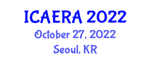 International Conference on Advances in Energy Research and Applications (ICAERA) October 27, 2022 - Seoul, Republic of Korea