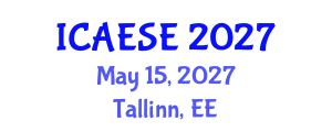 International Conference on Advances in Energy Systems Engineering (ICAESE) May 15, 2027 - Tallinn, Estonia International Conference on Advances in Energy Systems Engineering (ICAESE) May 15, 2027 - Tallinn, Estonia