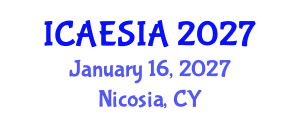 International Conference on Advances in Engineering, Science and Industrial Applications (ICAESIA) January 16, 2027 - Nicosia, Cyprus International Conference on Advances in Engineering, Science and Industrial Applications (ICAESIA) January 16, 2027 - Nicosia, Cyprus