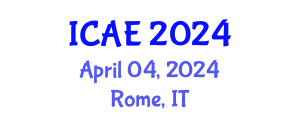 International Conference on Advances in Entomology (ICAE) April 04, 2024 - Rome, Italy