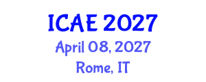 International Conference on Advances in Entomology (ICAE) April 08, 2027 - Rome, Italy International Conference on Advances in Entomology (ICAE) April 08, 2027 - Rome, Italy