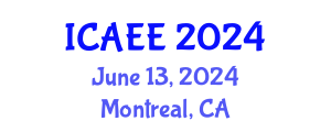 International Conference on Advances in Environmental Economics (ICAEE) June 13, 2024 - Montreal, Canada