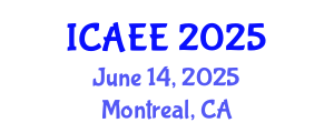 International Conference on Advances in Environmental Economics (ICAEE) June 14, 2025 - Montreal, Canada