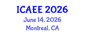 International Conference on Advances in Environmental Economics (ICAEE) June 14, 2026 - Montreal, Canada