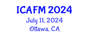 International Conference on Advances in Fluid Mechanics (ICAFM) July 11, 2024 - Ottawa, Canada