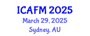 International Conference on Advances in Fluid Mechanics (ICAFM) March 29, 2025 - Sydney, Australia
