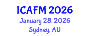 International Conference on Advances in Fluid Mechanics (ICAFM) January 28, 2026 - Sydney, Australia
